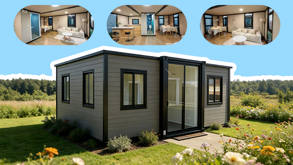 20ft expandable container house Interior and Exterior